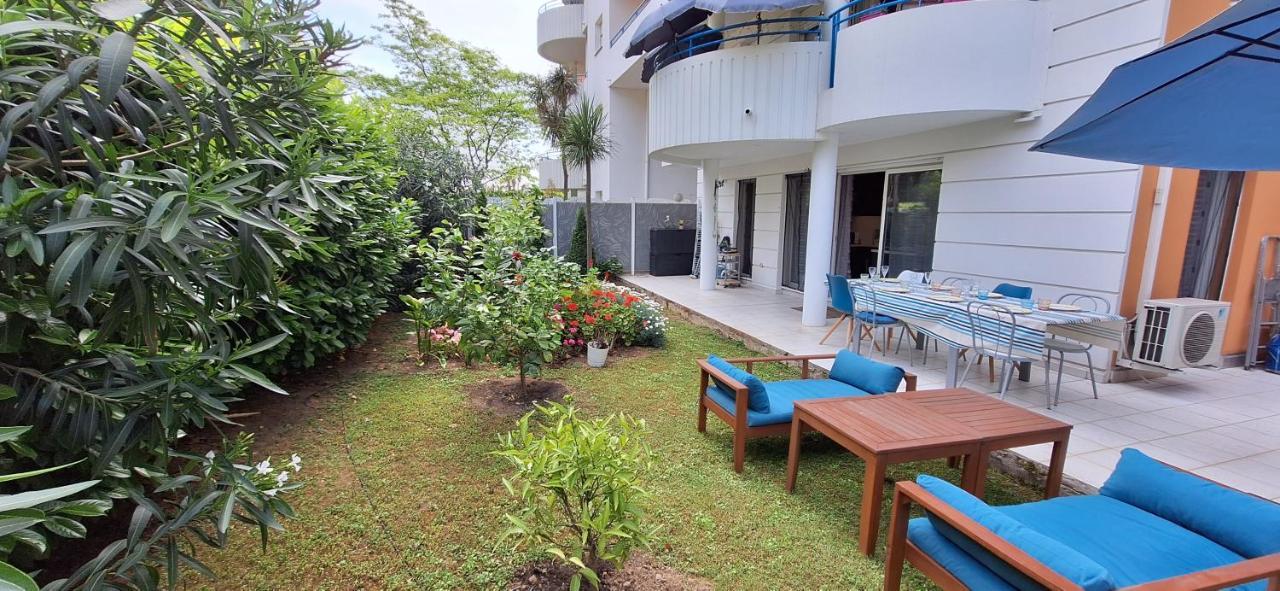 Charmant Appartement Residentiel Avec Terrasse, Jardin Privatif Et Piscine A Cannes Exterior foto